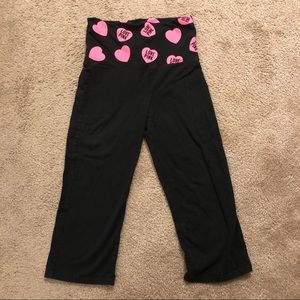 Victoria’s Secret PINK Fold-Over Capri Leggings